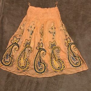 Persaman of New York Skirt Size 4 Chiffon Sequin Multicolored Embroidered Skirt